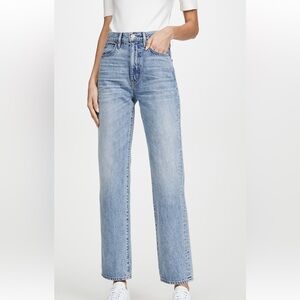 SLVRLAKE London - high waisted straight leg jeans. Heartache wash.